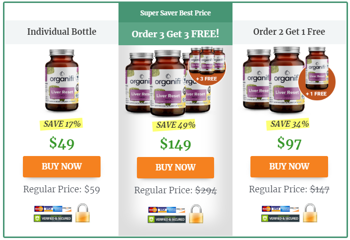 Organifi Liver Reset checkout