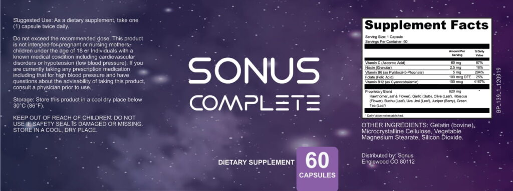 Sonus Complete Ingredients