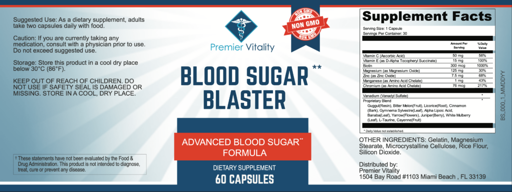 Blood Sugar Blaster ingredients