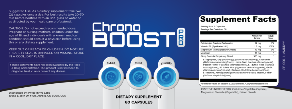 What Are the Ingredients Used in Chronoboost Pro