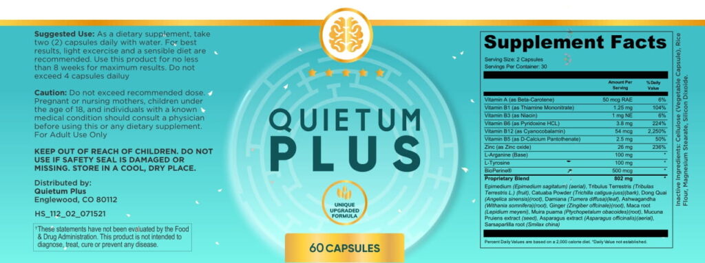 quietum plus ingredients